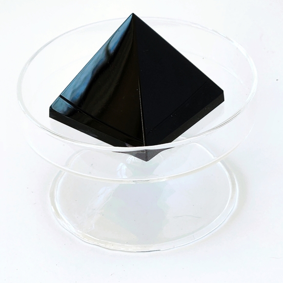 Black Obsidian, Pyramid, Crystals, metaphysical, academia, cottagecore, Goth - Picture 6 of 6